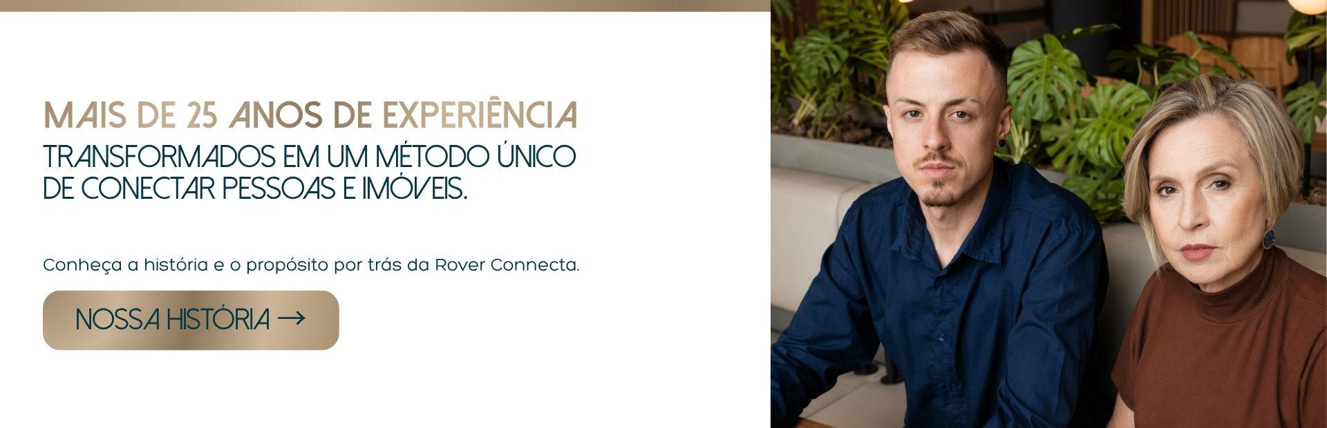Mais de 25 anos de experiência transformados em um método único de conectar pessoas e imóveis — conheça nossa história
