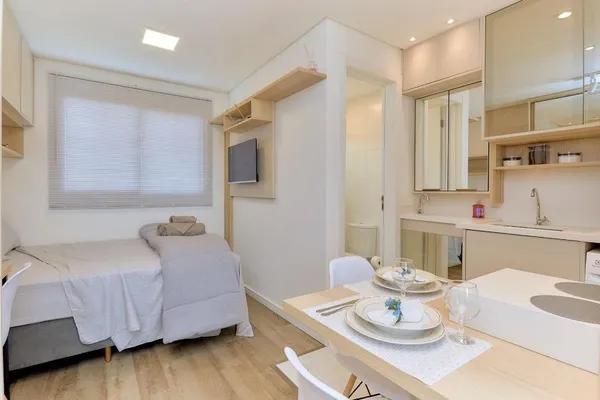 Studio MOBILIADO COM GARAGEM à venda, 17 m² por R$ 425.000 - Rebouças - Curitiba/PR